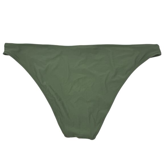 Aerie Cheeky Bikini Bottom Low Cut Olive Army Green Size XXL Vacation Beach NWOT - Picture 2 of 8